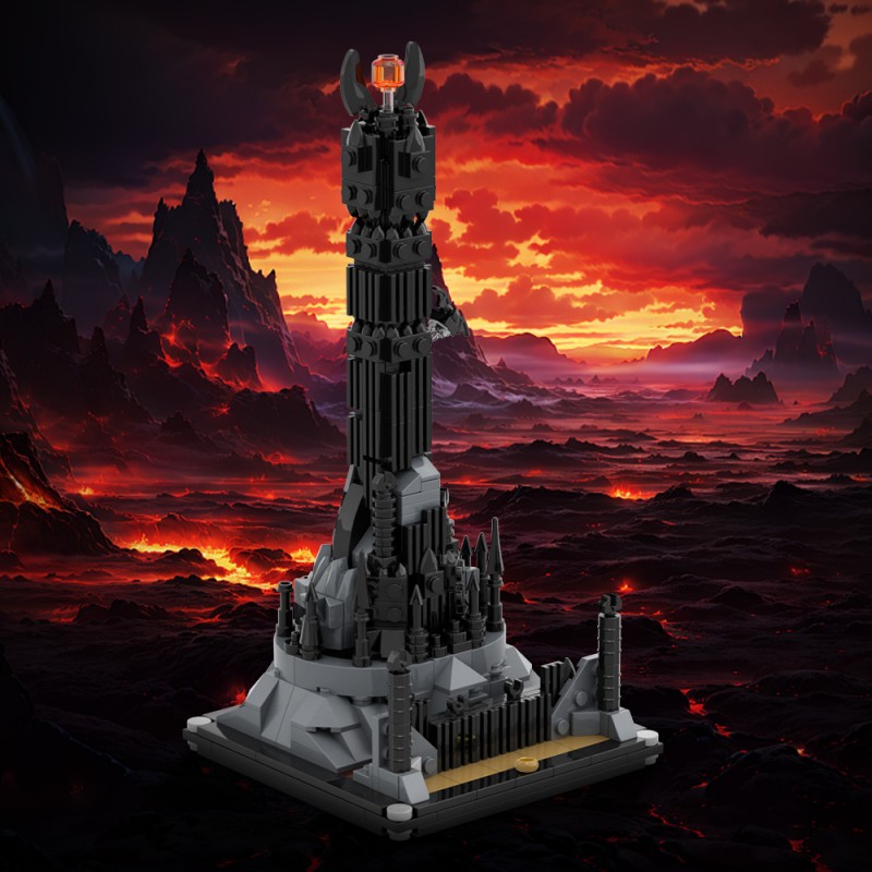 GOBRICKS MOC A2130 The Lord of the Rings -Barad Dur - YWOBB