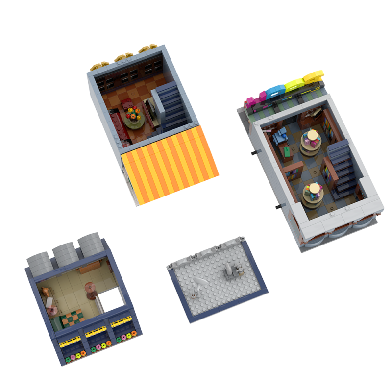 GOBRICKS MOC A2289 Little Bookshop - YWOBB