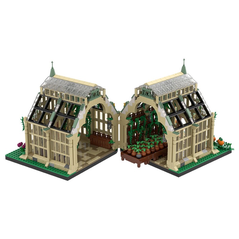 GOBRICKS MOC A2278 Herbology Greenhouse - YWOBB