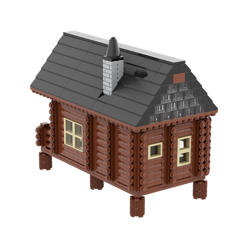 GOBRICKS MOC A2290 Wood Cabin - YWOBB