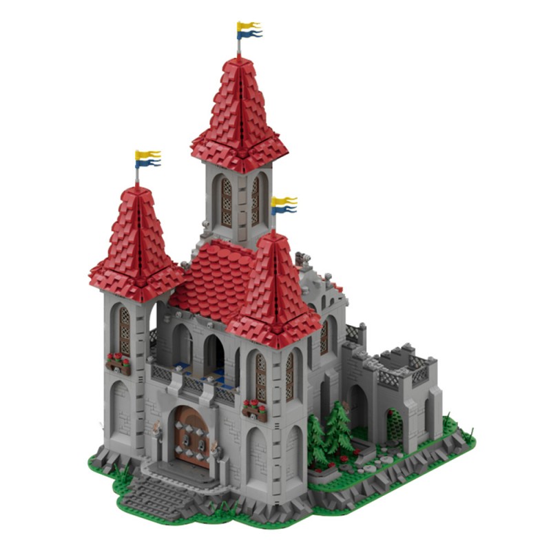 GOBRICKS MOC 218664 Black Knights Rose Castle - YWOBB