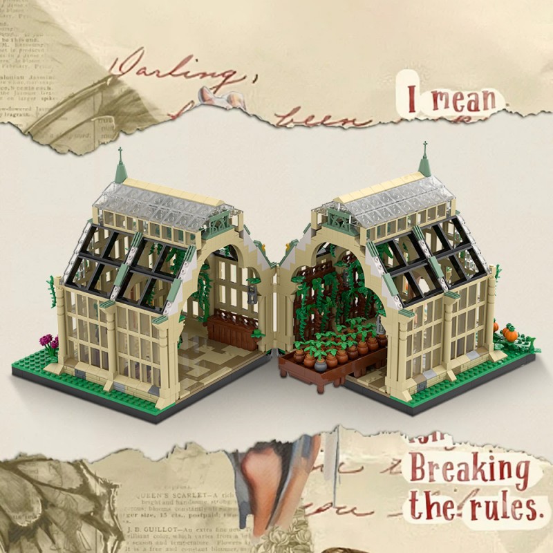 GOBRICKS MOC A2278 Herbology Greenhouse - YWOBB