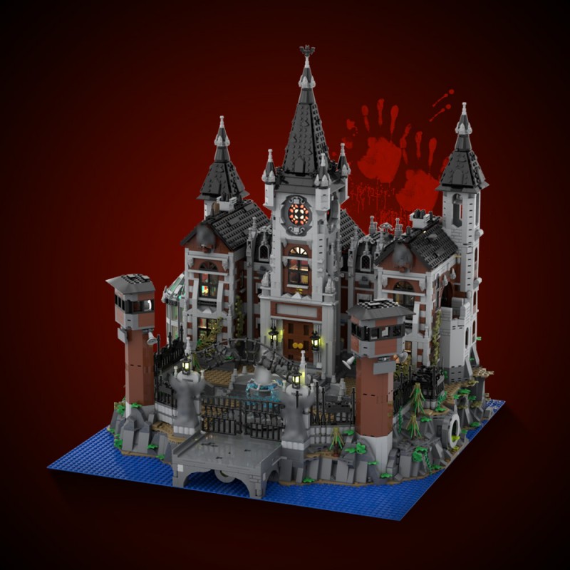 GOBRICKS MOC 158329 Modular Arkham Asylum - YWOBB