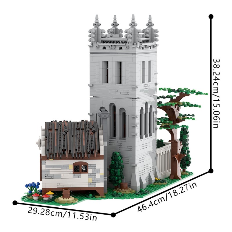 GOBRICKS MOC A2286 Medieval Library - YWOBB