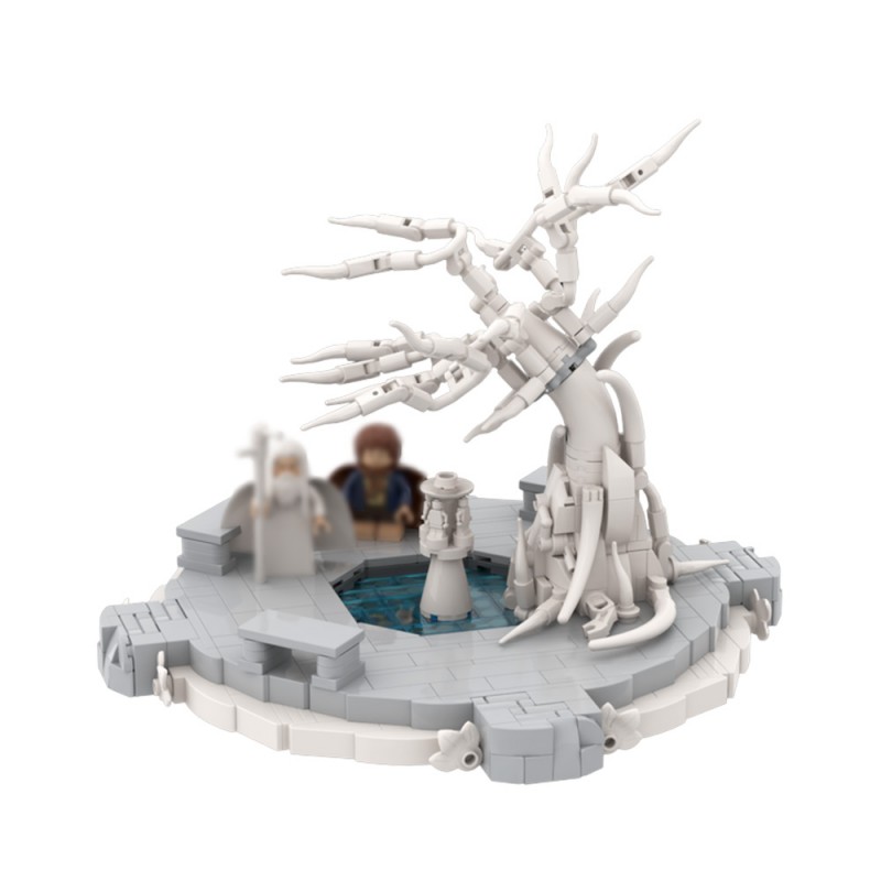 GOBRICKS MOC 221927 White City Courtyard - YWOBB