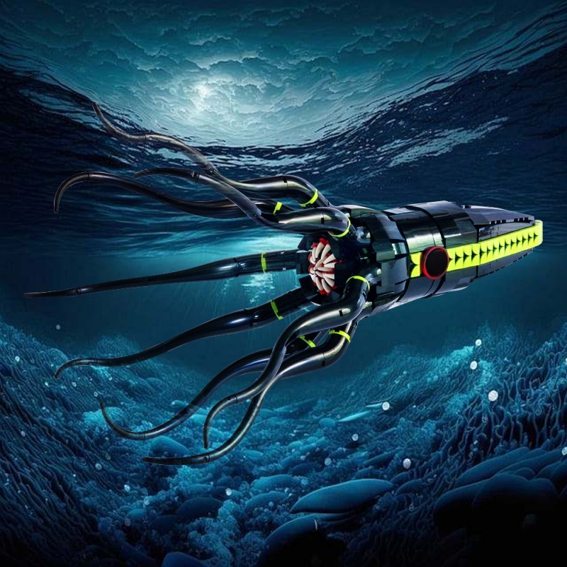 GOBRICKS MOC 220370 Giant Squid - YWOBB