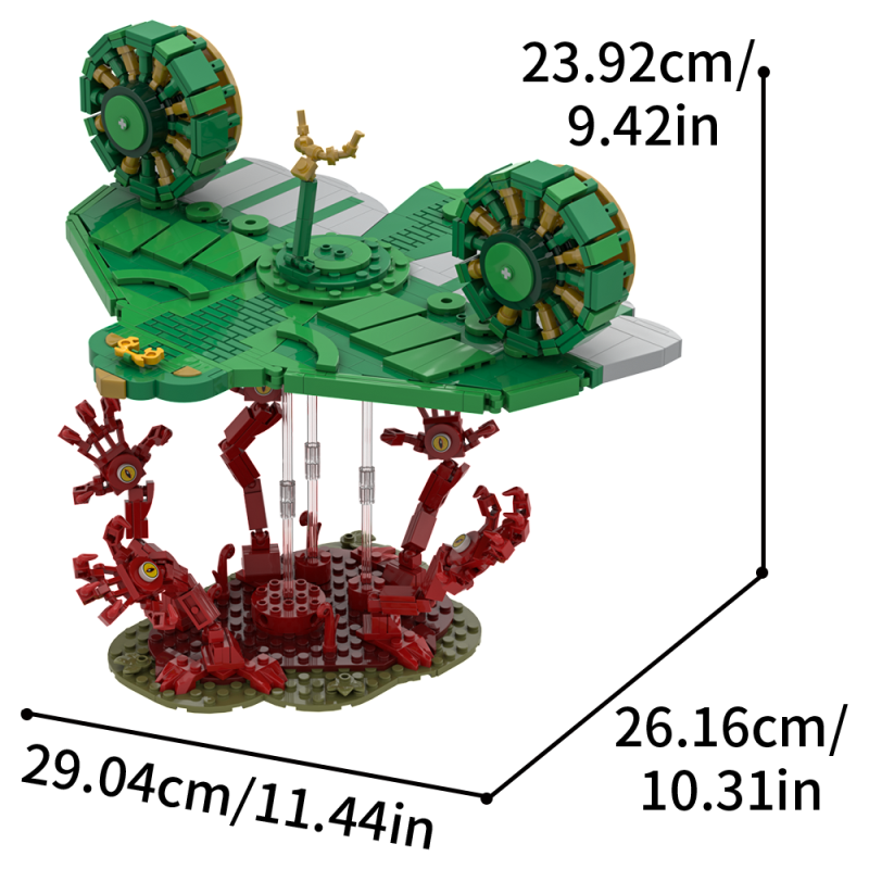 GOBRICKS MOC S0009 Zelda - Left-handed Windwing - YWOBB