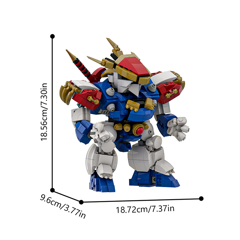 GOBRICKS MOC A1837 Ryujinmaru - YWOBB