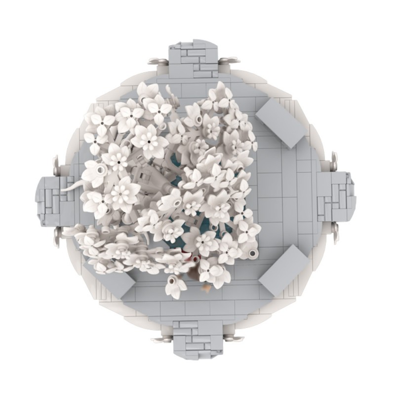 GOBRICKS MOC 221927 White City Courtyard - YWOBB