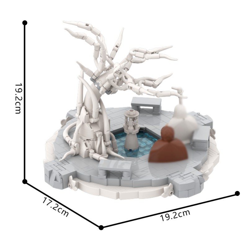 GOBRICKS MOC 221927 White City Courtyard - YWOBB