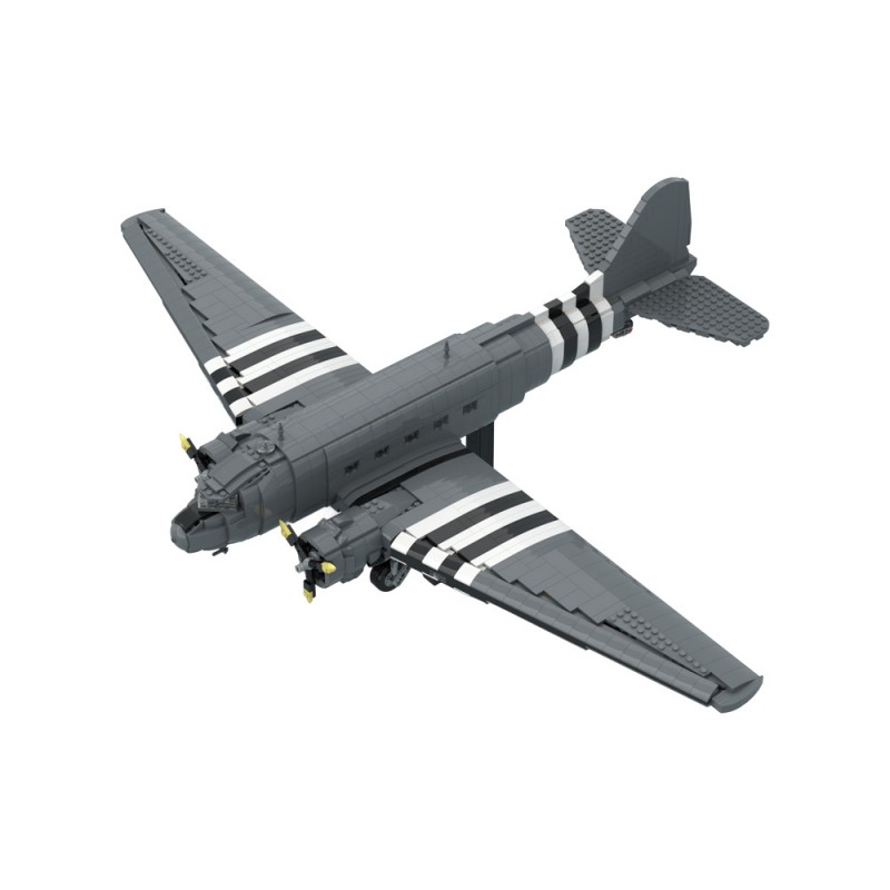 GOBRICKS MOC 199632 C-47 Skytrain Dakota - YWOBB