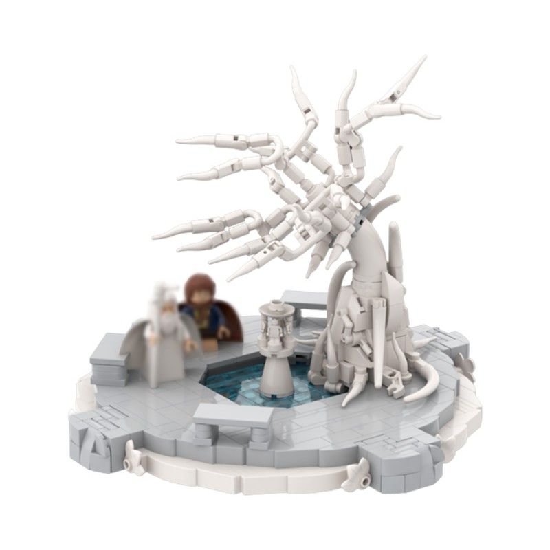 GOBRICKS MOC 221927 White City Courtyard - YWOBB