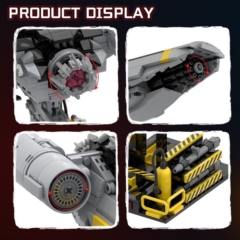 GOBRICKS MOC A2120 HELLDIVERS - agle close Air support - YWOBB