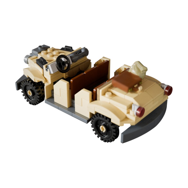 GOBRICKS MOC 209306 EMV Troop Transport - Indiana Jones Adventure Ride Vehicle - YWOBB
