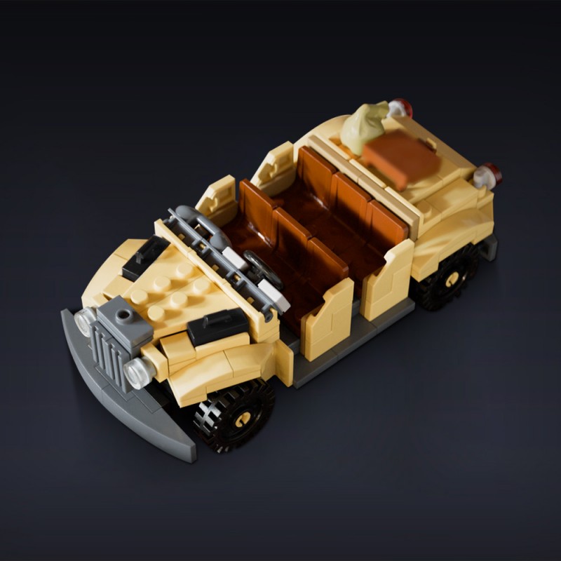 GOBRICKS MOC 209306 EMV Troop Transport - Indiana Jones Adventure Ride Vehicle - YWOBB