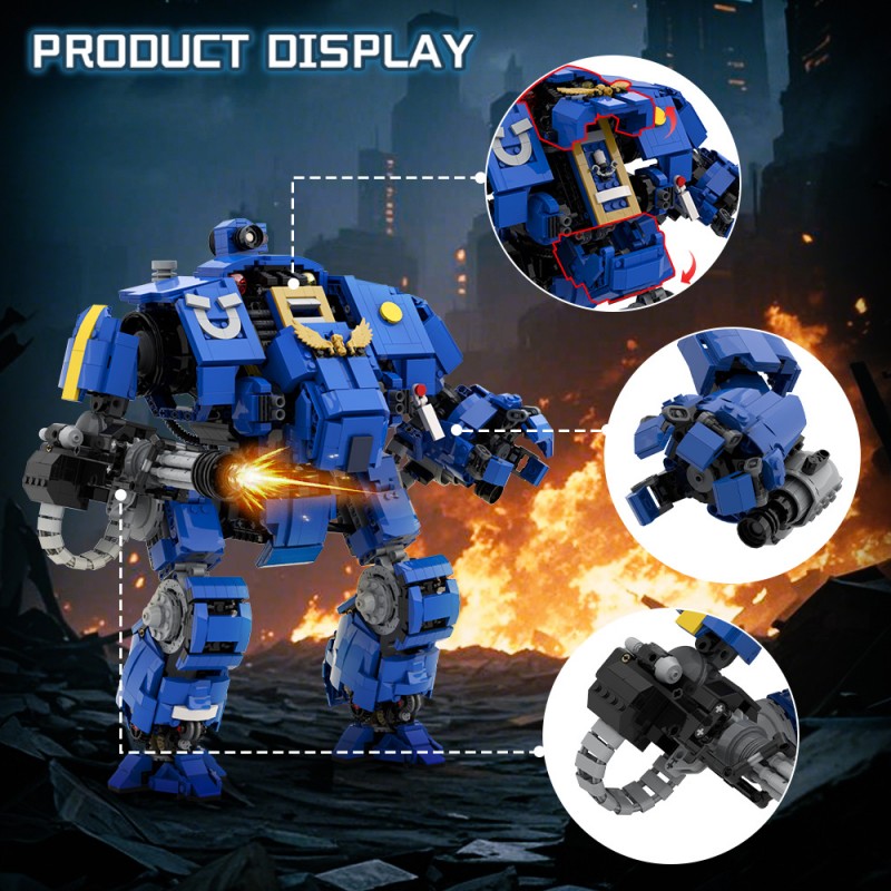 GOBRICKS MOC 217090 Redemptor Dreadnought ( Warhammer 40K ) - YWOBB
