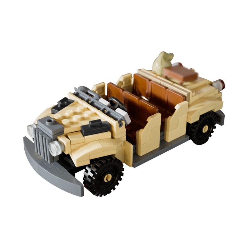 GOBRICKS MOC 209306 EMV Troop Transport - Indiana Jones Adventure Ride Vehicle - YWOBB