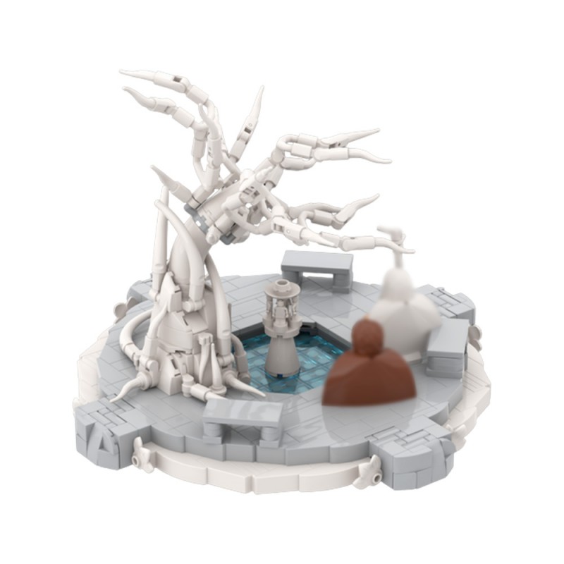 GOBRICKS MOC 221927 White City Courtyard - YWOBB