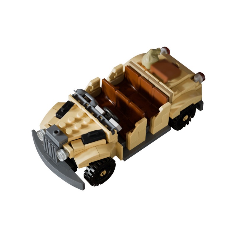 GOBRICKS MOC 209306 EMV Troop Transport - Indiana Jones Adventure Ride Vehicle - YWOBB