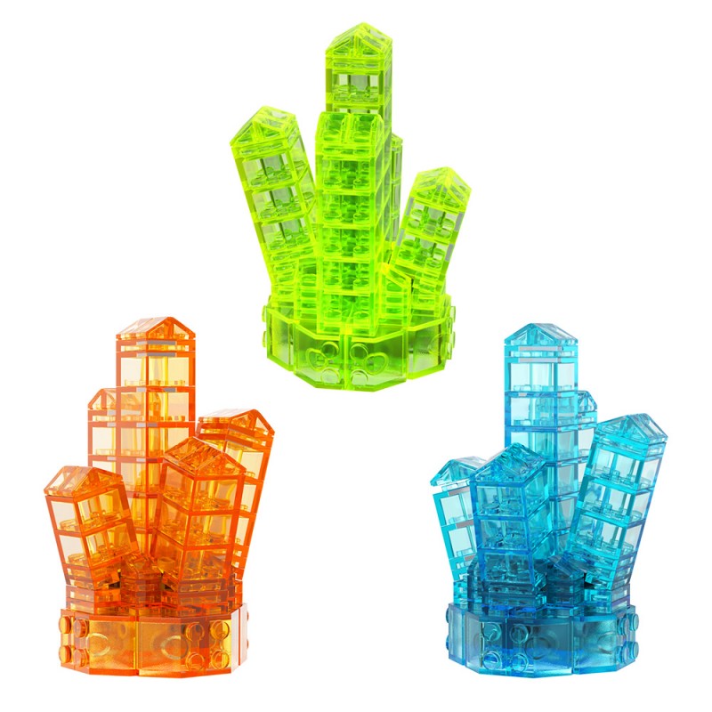 GOBRICKS MOC A1882Y01-A1882Y03 Crystal-Neon Green - YWOBB