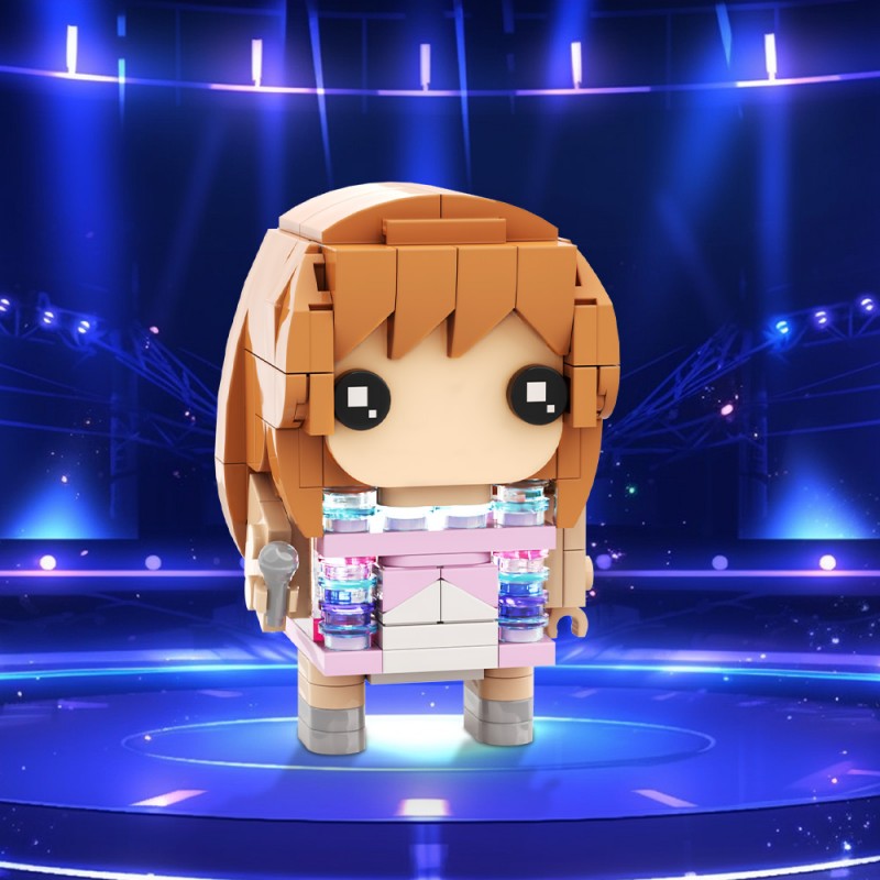 GOBRICKS MOC S0015 Taylor Swift blockhead doll style - YWOBB