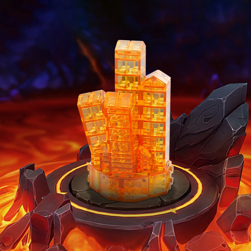 GOBRICKS MOC A1882Y01-A1882Y03 Crystal-Neon Green - YWOBB