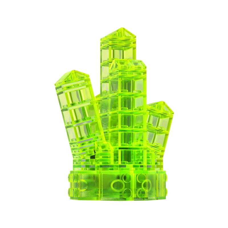 GOBRICKS MOC A1882Y01-A1882Y03 Crystal-Neon Green - YWOBB