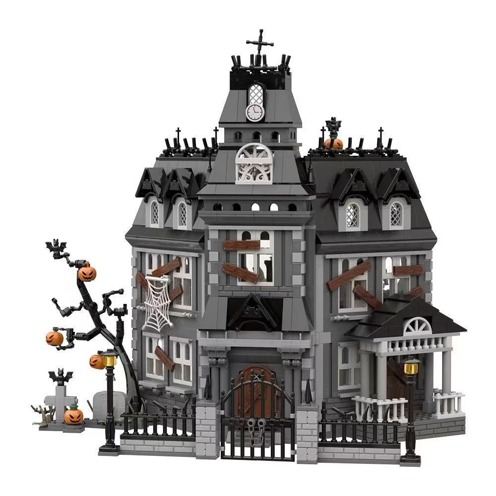 GOBRICKS MOC S0013 The Addams Family-Halloween-haunted house - YWOBB