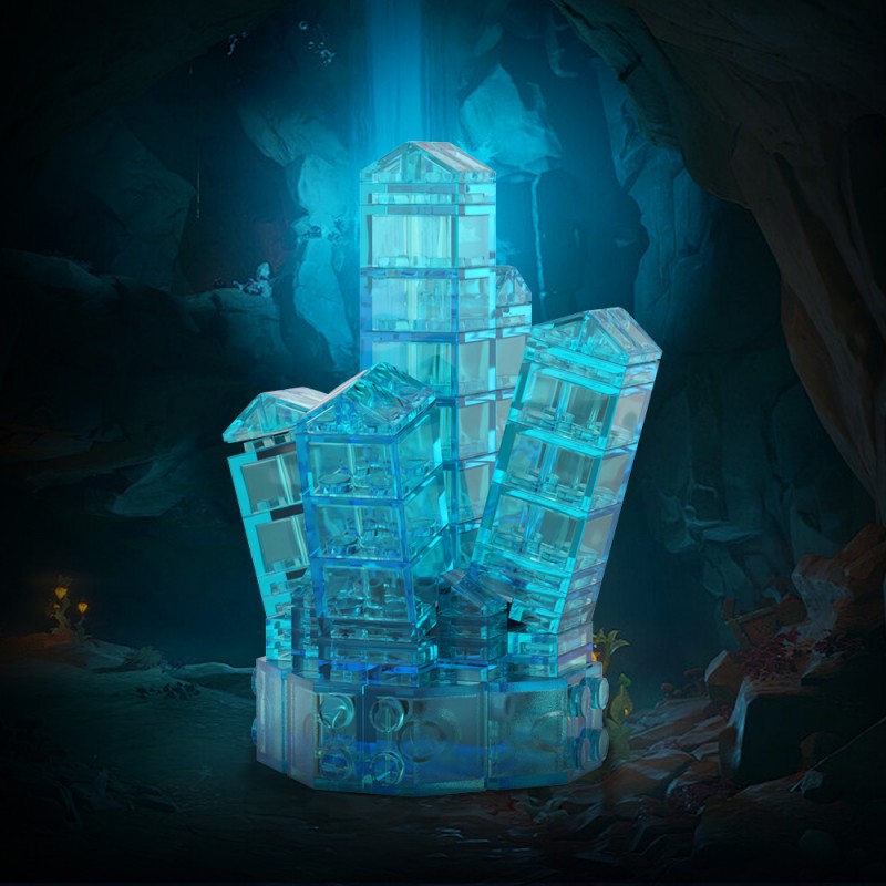 GOBRICKS MOC A1882Y01-A1882Y03 Crystal-Neon Green - YWOBB