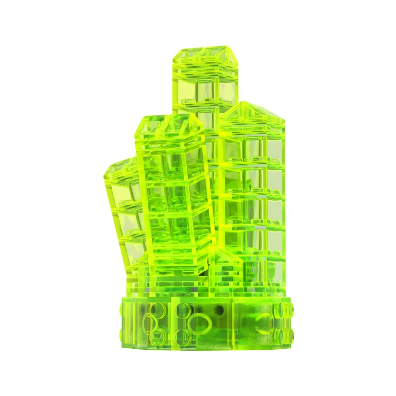 GOBRICKS MOC A1882Y01-A1882Y03 Crystal-Neon Green - YWOBB
