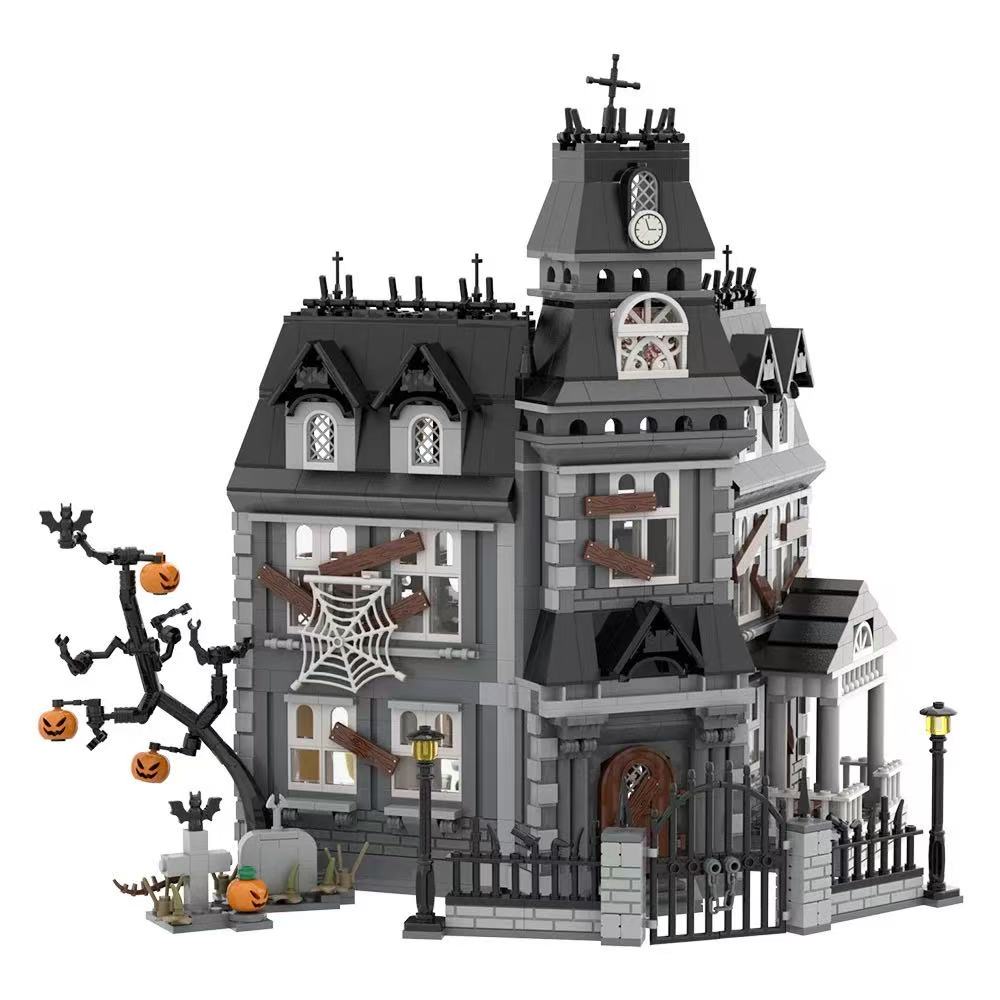 GOBRICKS MOC S0013 The Addams Family-Halloween-haunted house - YWOBB