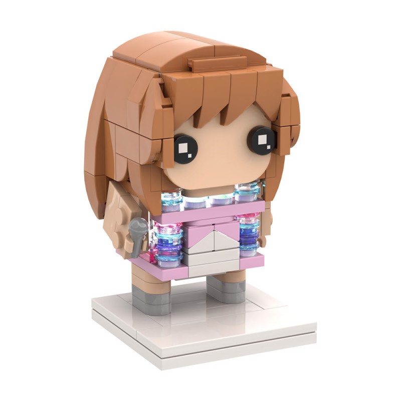 GOBRICKS MOC S0015 Taylor Swift blockhead doll style - YWOBB