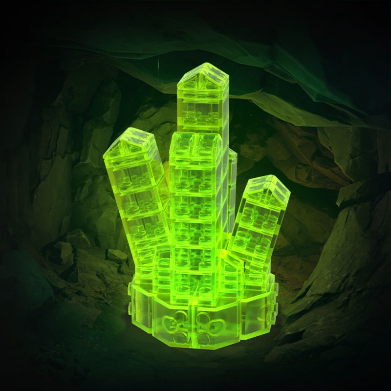 GOBRICKS MOC A1882Y01-A1882Y03 Crystal-Neon Green - YWOBB