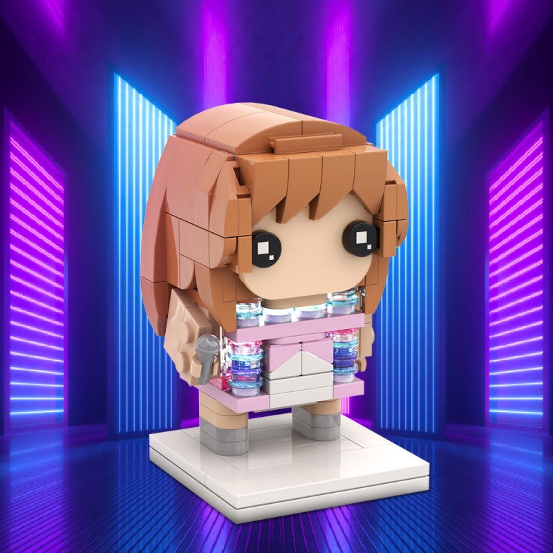 GOBRICKS MOC S0015 Taylor Swift blockhead doll style - YWOBB