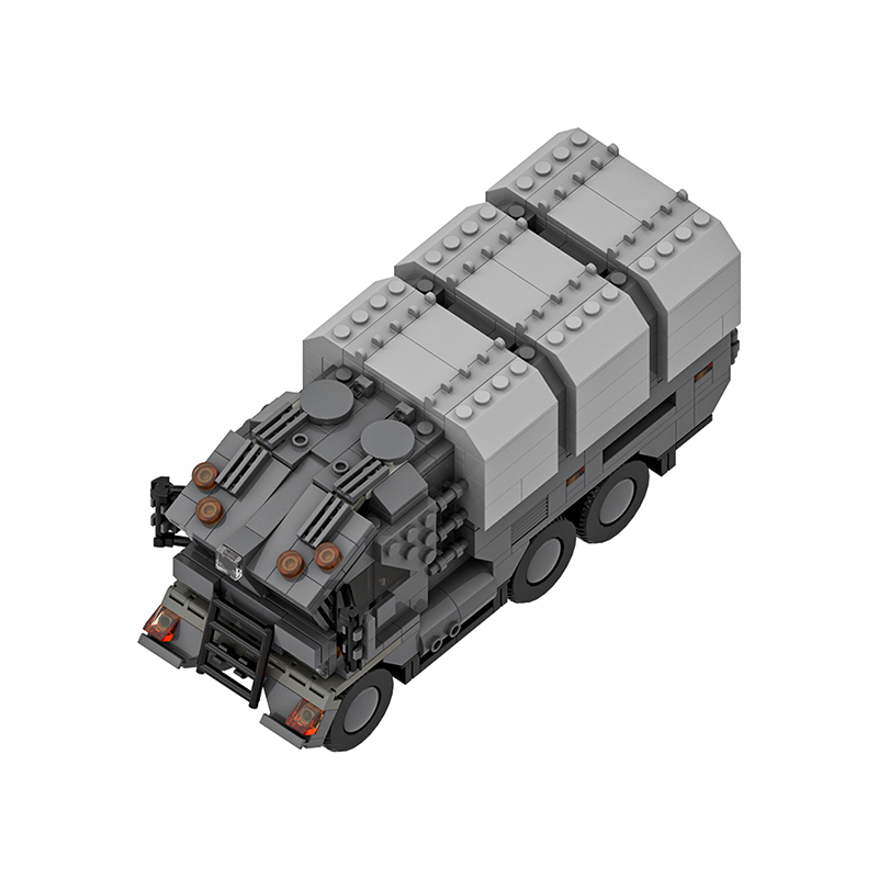 GOBRICKS MOC A1840 Futuristic Military Truck - YWOBB