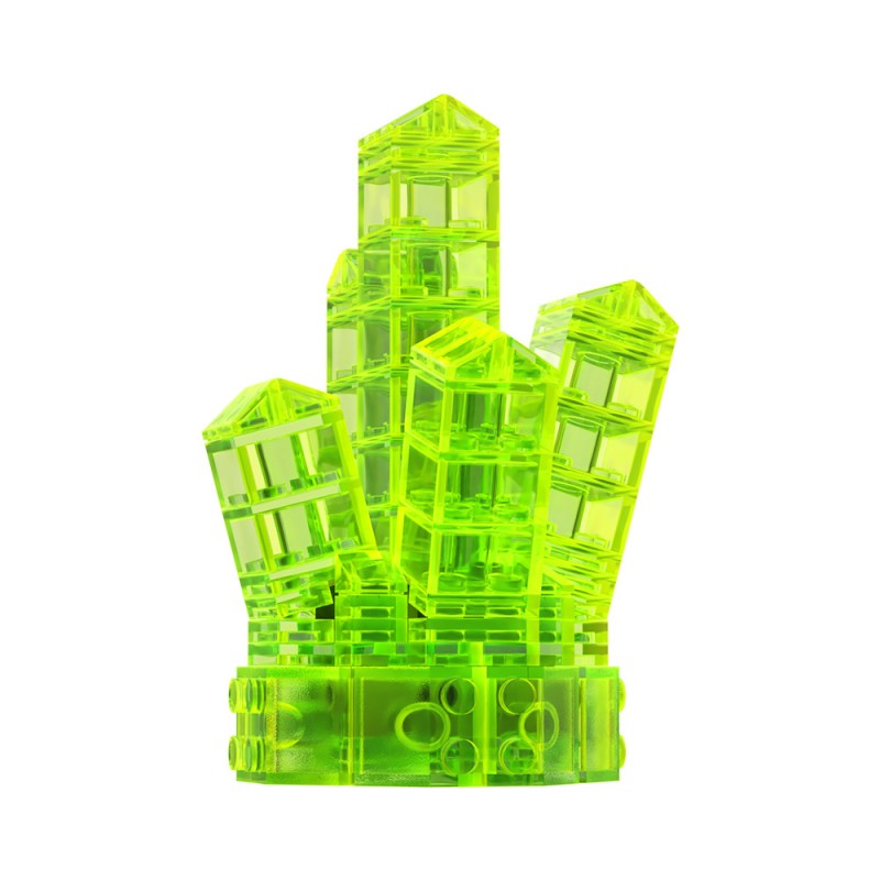 GOBRICKS MOC A1882Y01-A1882Y03 Crystal-Neon Green - YWOBB