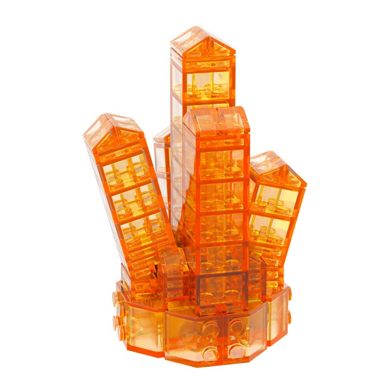 GOBRICKS MOC A1882Y01-A1882Y03 Crystal-Neon Green - YWOBB