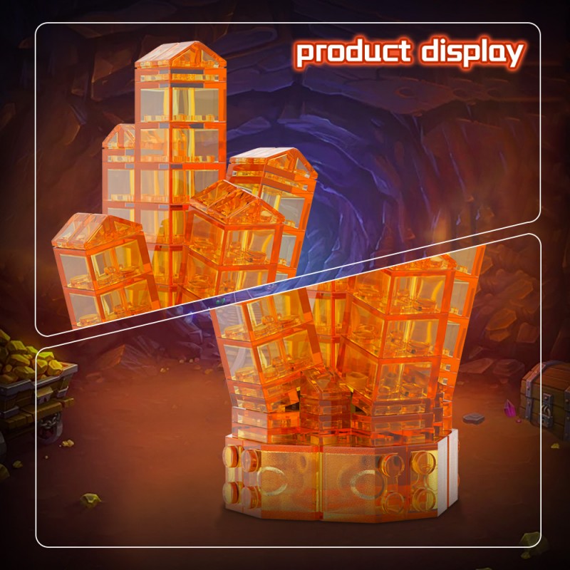 GOBRICKS MOC A1882Y01-A1882Y03 Crystal-Neon Green - YWOBB