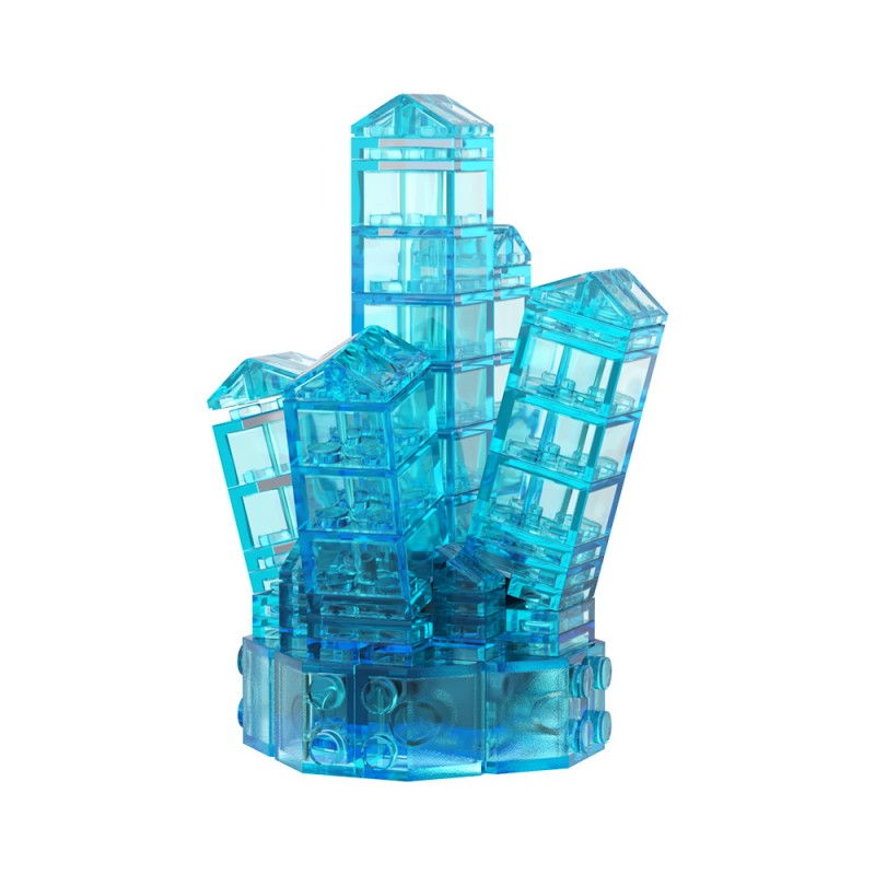 GOBRICKS MOC A1882Y01-A1882Y03 Crystal-Neon Green - YWOBB