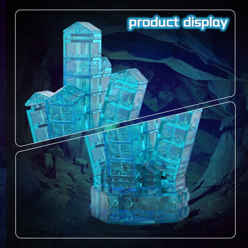 GOBRICKS MOC A1882Y01-A1882Y03 Crystal-Neon Green - YWOBB