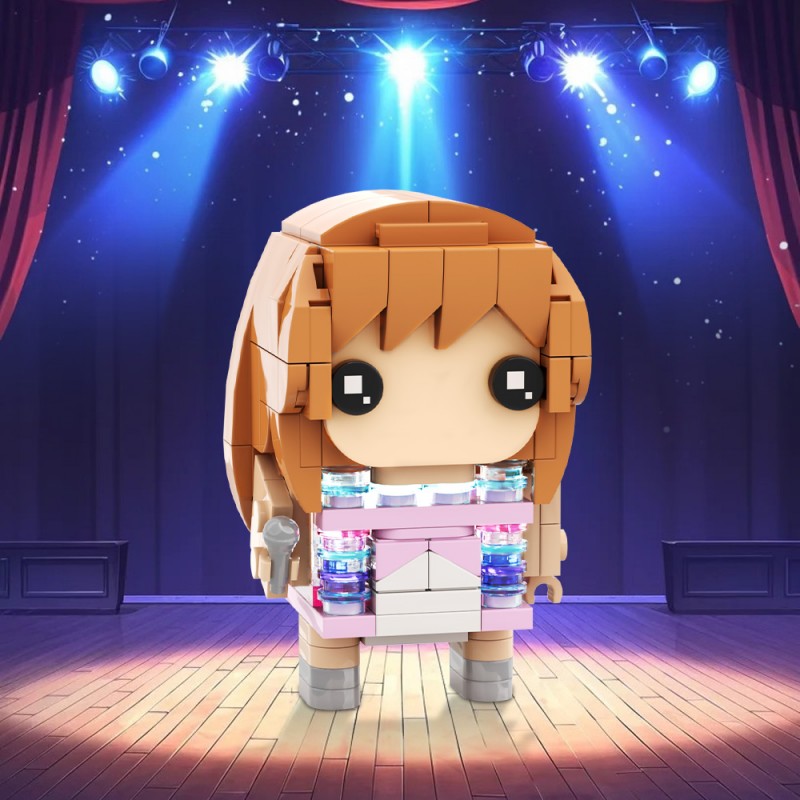 GOBRICKS MOC S0015 Taylor Swift blockhead doll style - YWOBB