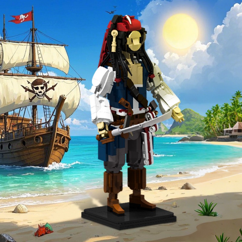 GOBRICKS MOC 204804 Captain Jack Sparrow Figurine - YWOBB