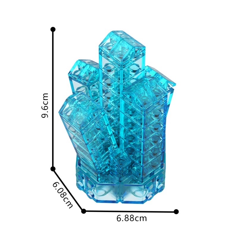 GOBRICKS MOC A1882Y01-A1882Y03 Crystal-Neon Green - YWOBB