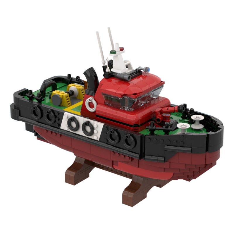 GOBRICKS MOC 203139 Harbour Tugboat - YWOBB