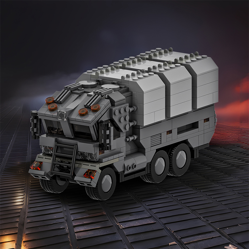 GOBRICKS MOC A1840 Futuristic Military Truck - YWOBB