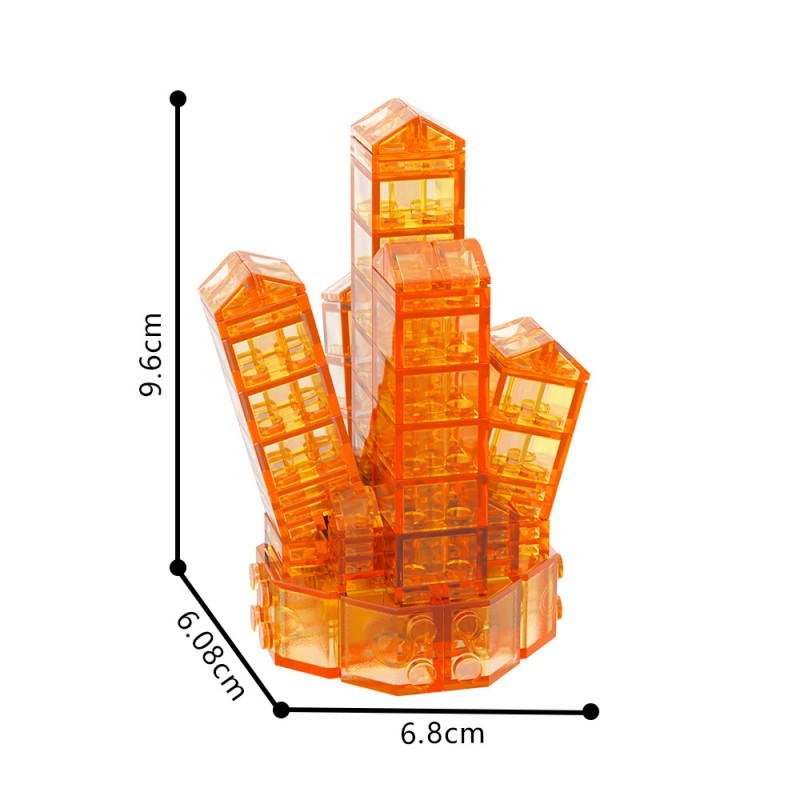 GOBRICKS MOC A1882Y01-A1882Y03 Crystal-Neon Green - YWOBB
