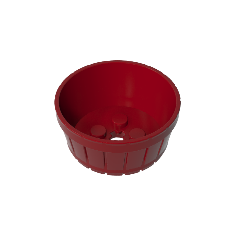 GOBRICKS GDS-M235 Container Barrel Half Large with Axle Hole - YWOBB