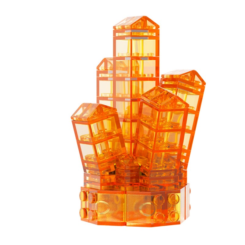 GOBRICKS MOC A1882Y01-A1882Y03 Crystal-Neon Green - YWOBB