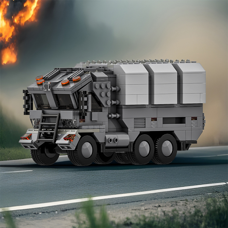 GOBRICKS MOC A1840 Futuristic Military Truck - YWOBB