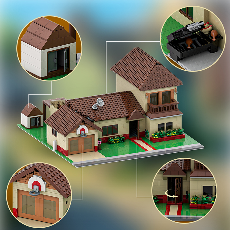 GOBRICKS MOC 98283 Rick and Morty Smith Residence - YWOBB